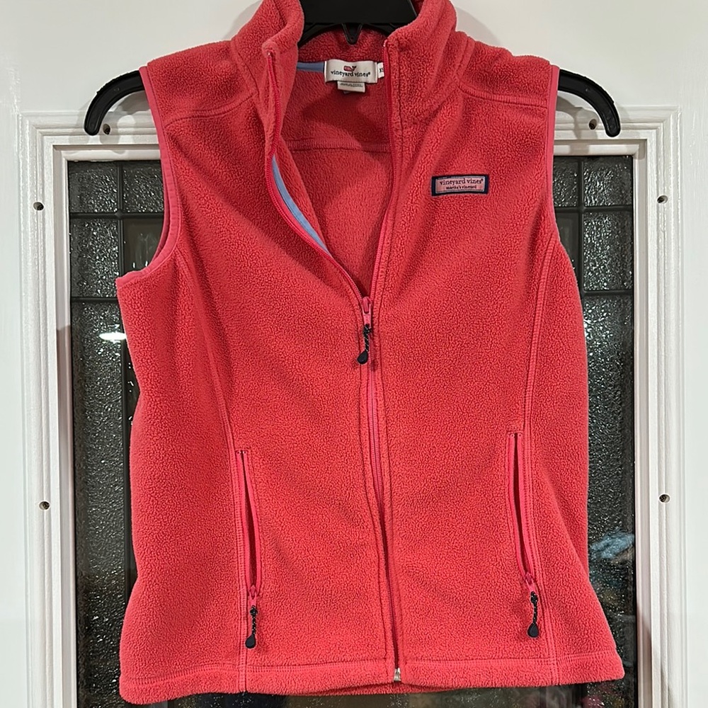 Vineyard Coral Fleece Vest